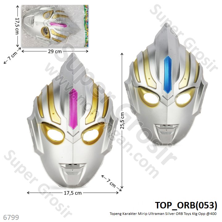 Topeng Ultraman Silver Orb Toys Ktg Opp @400