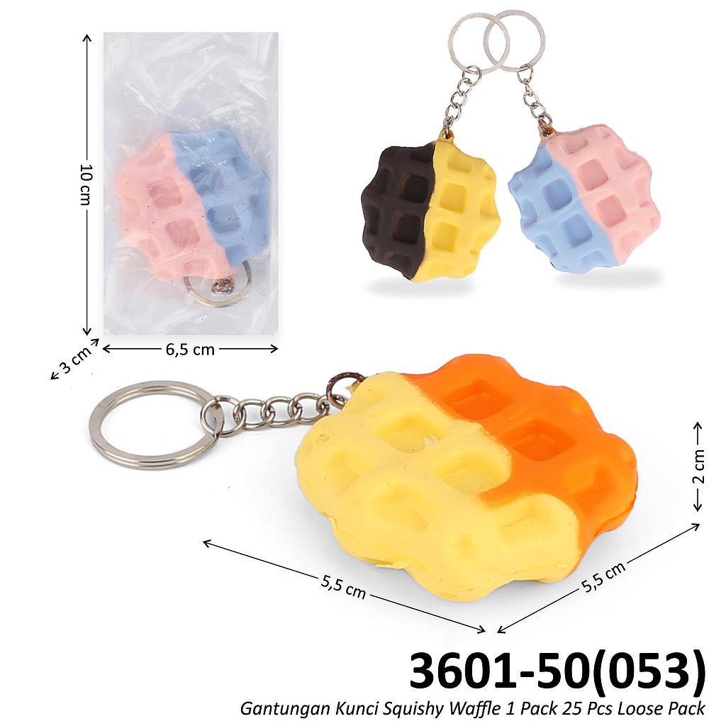 Gantungan Kunci Squishy Waffle 1 Pack 25 Pcs Ktg Opp @1200