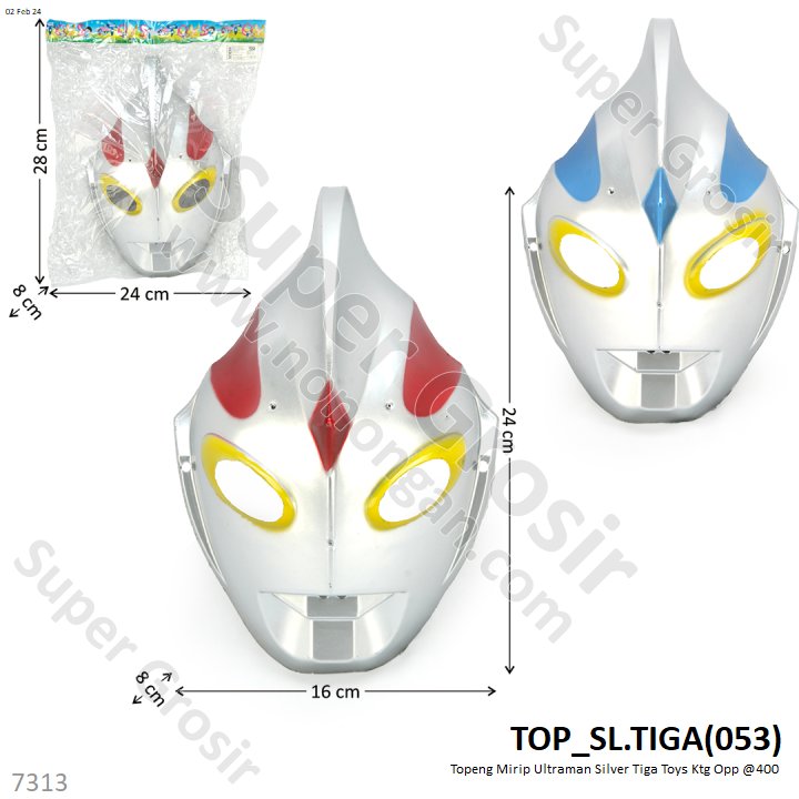 Topeng Ultraman Silver Tiga Ktg @400
