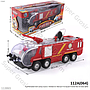 Truk Damkar B/O Suara Lampu + Tembak Air Manual Fire Squad Firemen Box Window @60
