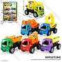 Truk Konstruksi 6 Pcs F/W Construction Vehicles Press @48