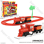 Kereta Api 2 Gerbong + Track W/U Mini Train Play Set 1 Inner 144 Pcs Box Window @288