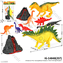 Dinosaurus 4 Pcs + Gunung Berapi Dinosaurs 1 Inner 72 Pcs Ktg PVC @144