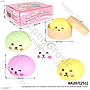 Squishy Dumpling 5,5 cm + Kukusan Food Paradise Toys 1 Box 24 Pcs Loose Pack @288