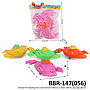 Mainan Tarik Kepiting P/S Crab Animal 4 Warna 1 Inner 108 Pcs Ktg Opp @216