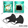 Masker Duckbill Earloop 20 Pcs Hitam Chasa Non Medis Ziplock Pouch @180