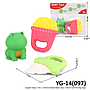 Gigitan Bayi 2 Pcs Set Vinyl Kodok Baby Toys 1 Inner 120 Pcs Ktg Opp @240