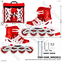 Sepatu Roda Roda Nyala Uk M (34-37) MDS-8101 Power Tas @12