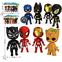 Action Figure Avengers 5 Pcs Toys 664-1 Ktg Opp @360