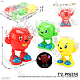 Robot Dance Apel Dancing B/O Musik Lampu Goyang Toys 1 Set  4 Pcs 1 Inner 72 Pcs Ktg Opp @144