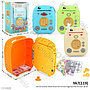 Mainan Brankas Model Hewan B/O Suara Musik Lampu Cartoon Piggy Bank Box Window  @100