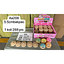 Squishy Dumpling 5,5 cm + Kukusan Food Paradise Toys 1 Box 24 Pcs Loose Pack @288